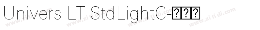 Univers LT StdLightC字体转换